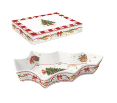 Pjatë Porcelani Në Formë Peme Krishtlindjeje